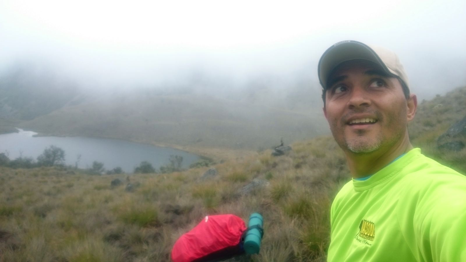 Saliendo de la Río Bobo, con la neblina bajando.