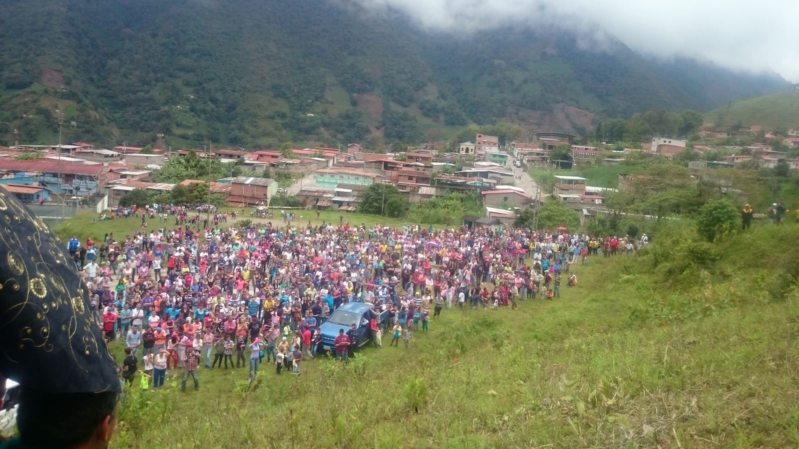 San José de Bolívar el día del viacrucis viviente, 14 de abril de 2017.