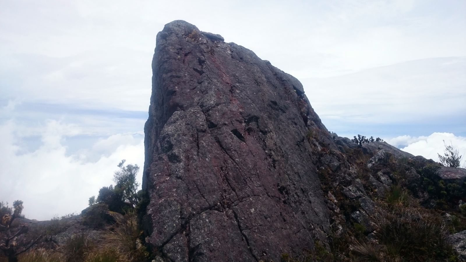 Picos de roca en la ruta.