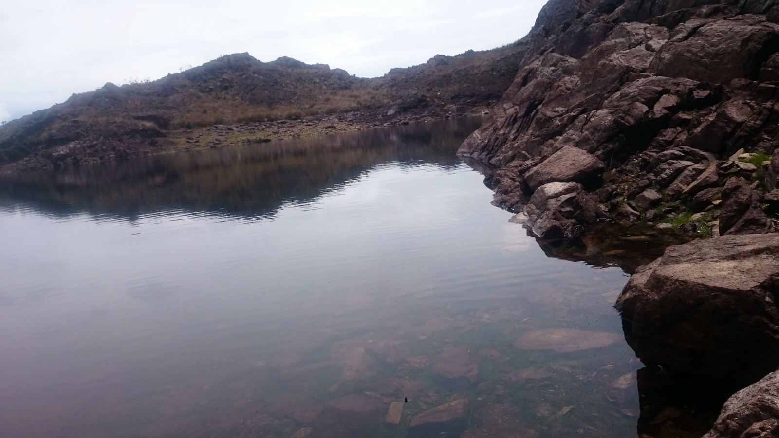 Una de las seis lagunas.